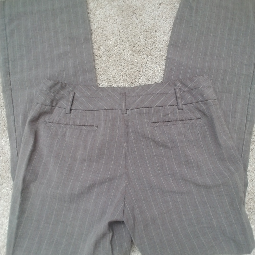 Brown stripped dress pants